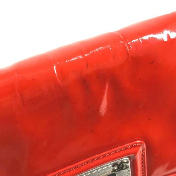 CHANEL Red Leather Logo Shoulder Bag - Picture 14 of 16